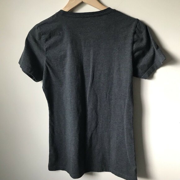 Fueled by Coffee and Country Music navy novelty t-shirt graphic tee women size L - Picture 3 of 5